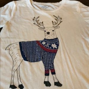 Like New J. Crew Reindeer Collector Tee - XS
